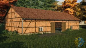 Half Timbered barn with ball storage Farming Dud’s Edition v1.0 FS22