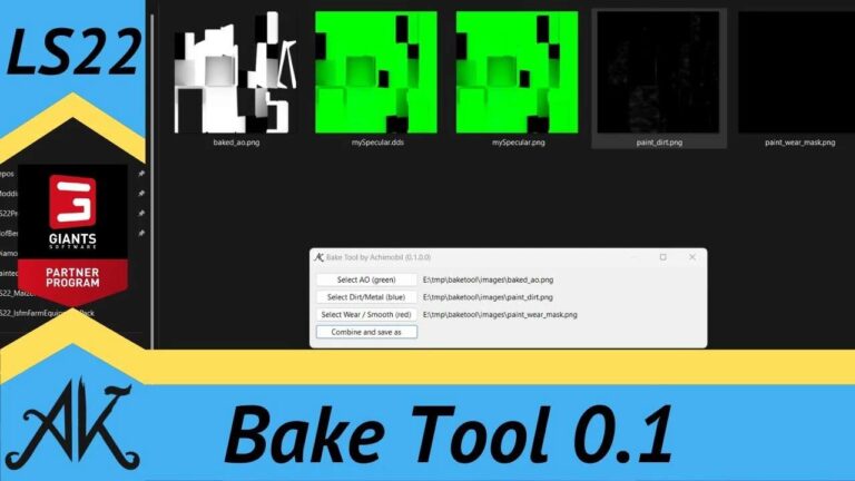 Bake Tool v0.1 FS22 [Download Now]