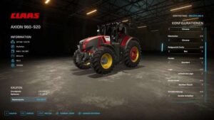 Claas Axion 960 v1.4.0.2 FS22