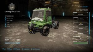 Mercedes Benz Unimog U400 v1.0 FS22 [Download Now]