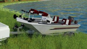 Prop Fishing Boat on Trailer v1.0 FS22