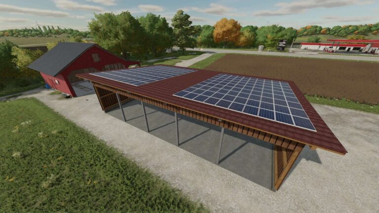 Wood Shed with solar v1.0.0.4 FS22 [Download Now]