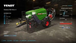 Fendt Rotana 180 Xtra-V v1.0 FS22 [Download Now]