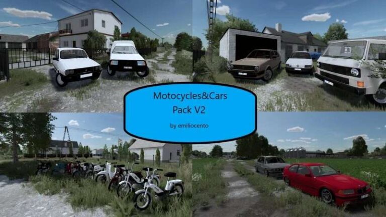 Cars & Moto Pack v2.0 FS22 [Download Now]