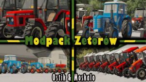 Modpack of small Zetors v1.0 FS22 [Download Now]