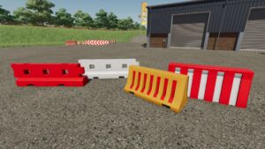 Plastic Barrier Pack v1.0 FS22 [Download Now]