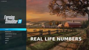 RealLifeNumbers v1.0.2.1 FS22 [Download Now]