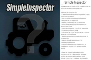 SimpleInspector Spanish Version v1.0.2.3 FS22 [Download Now]