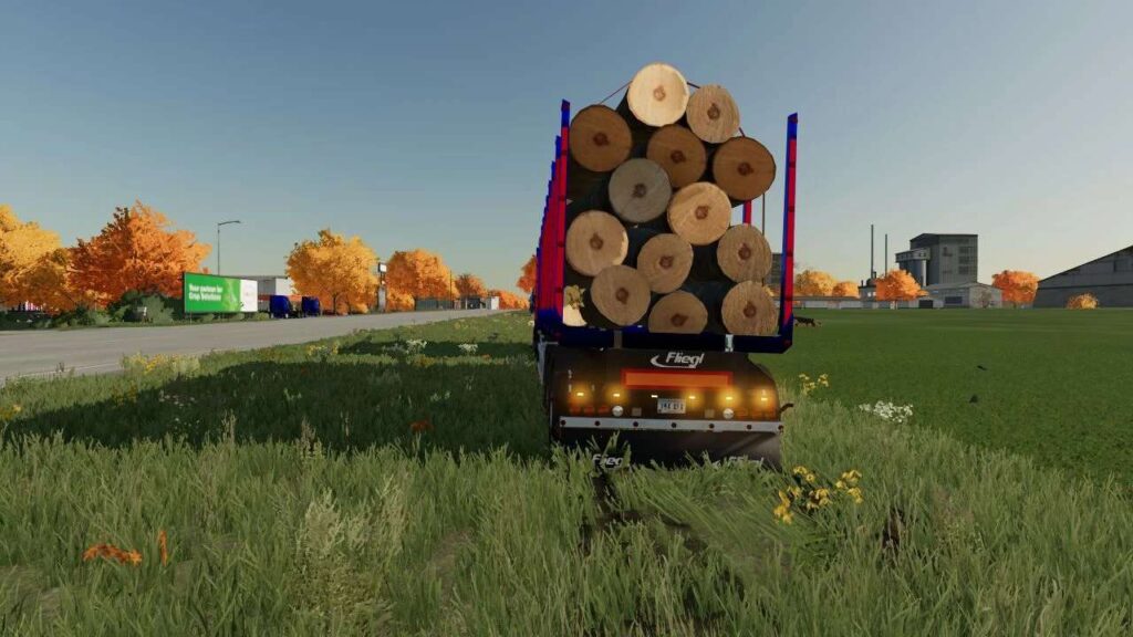 Fliegl Long Trailer Wood With Autoload V1 0 FS22 Download Now FS23 Mods