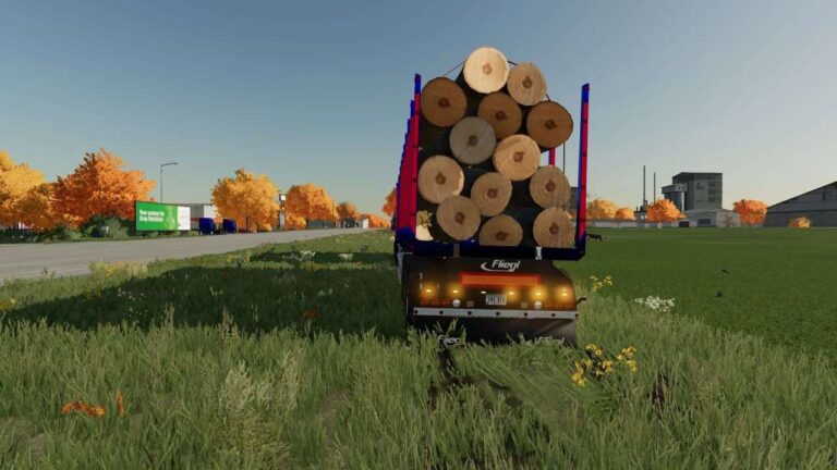 Fliegl Long Trailer Wood with Autoload v1.0 FS22 [Download Now]