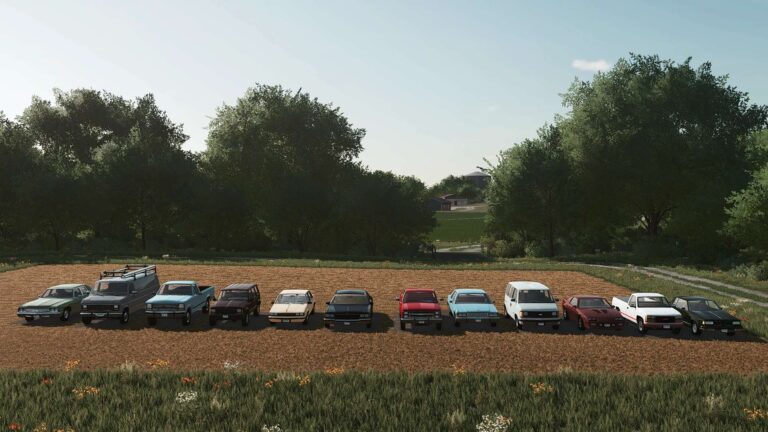 Old USA Placeable Cars V1.0 FS22 [Download Now]