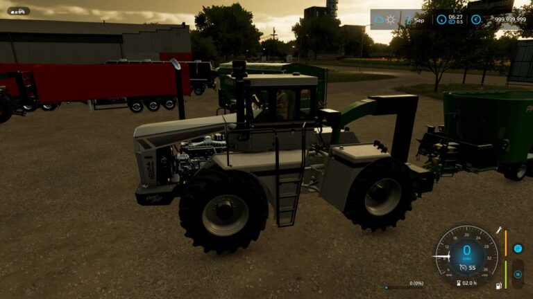 Bigbud450/claas 5000 and trailer v1.0 FS22 [Download Now]