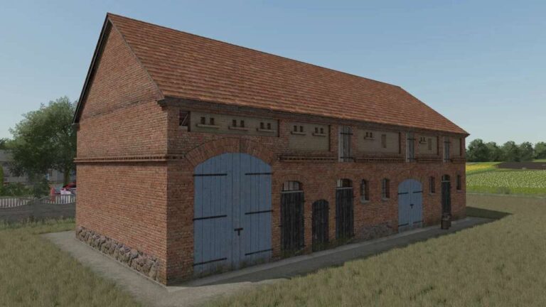 Post-German Cowshed v1.0 FS22 [Download Now]