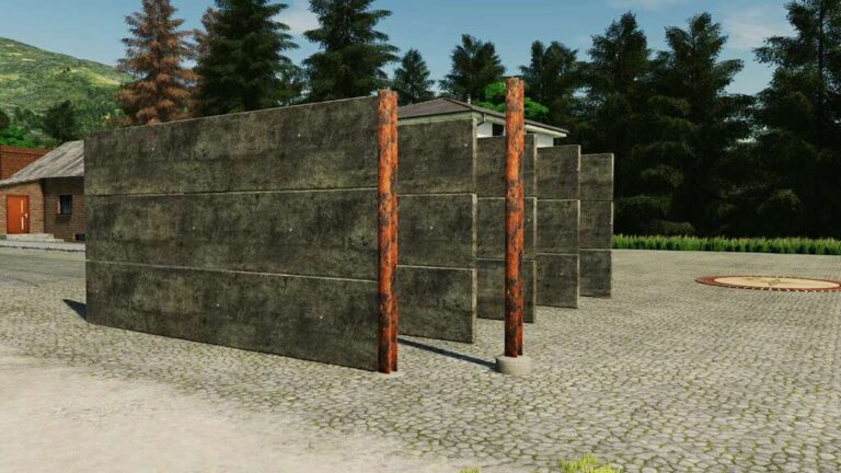 Concrete Wall Prefab v1.0 FS22 [Download Now]