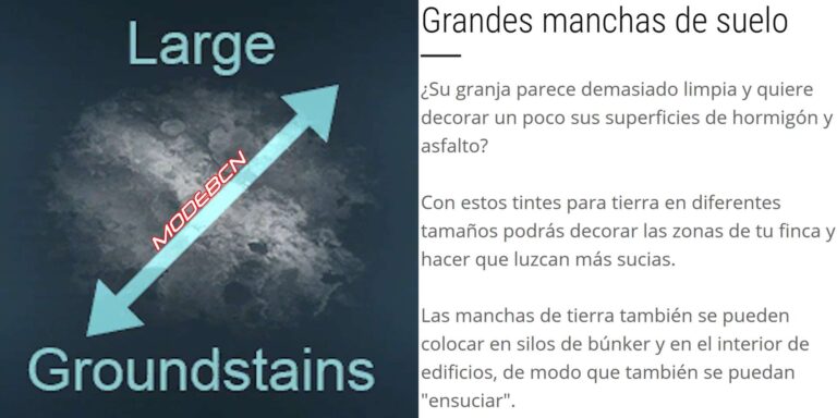 Large Ground Stains ESPANOL v1.0.0.1 FS22 [Download Now]