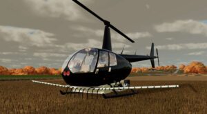 Robinson R44 With Sprayer v1.0 FS22 [Download Now]