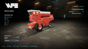 White 8600 Combine v1.0 FS22 [Download Now]