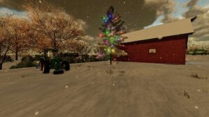 Christmas Tree With Snowman v1.0 FS22 [Download Now]