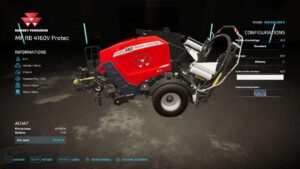 Fendt Rotana 160V / Massey Ferguson 4160V v1.0 FS22 [Download Now]