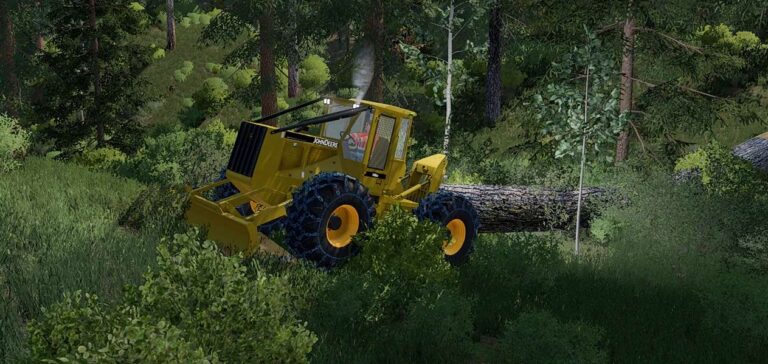 John Deere 540gIII Cable Skidder (Yellow 90’s Style) v1.0 FS22 [Download Now]