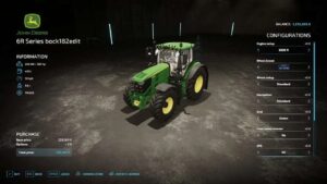 John Deere 6R Series v1.1 FS22 [Download Now]