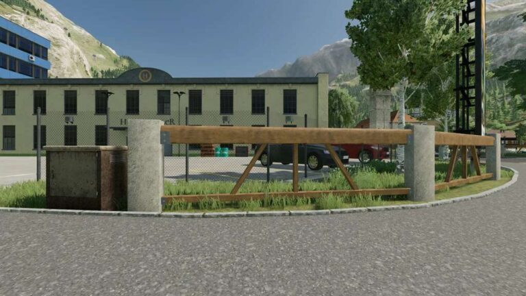 Concrete Pillar With Timber Poles v1.0 FS22 [Download Now]