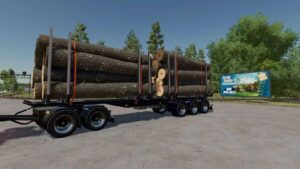 Närko Timber Trailer v1.0.0.1 FS22 [Download Now]