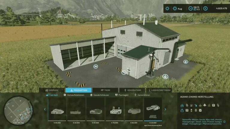 Agricultural chemical production v1.2 FS22 [Download Now]