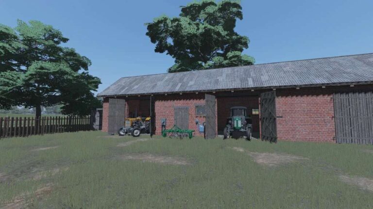 Brick Shed With Barn v1.0 FS22 [Download Now]
