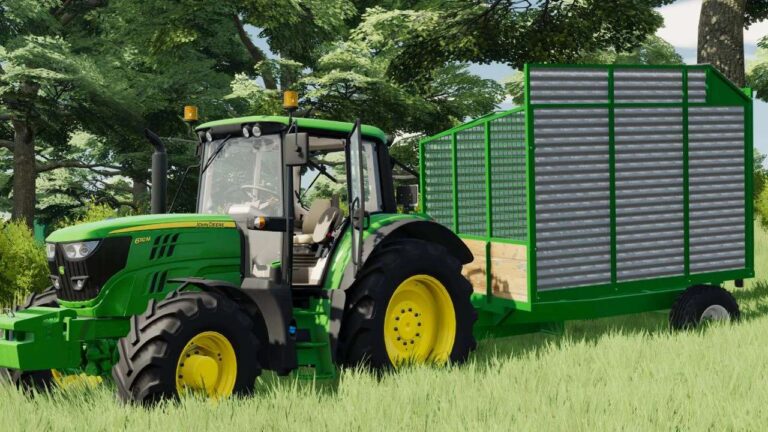 Crooks Single Axle Silage Trailer v1.3 FS22 [Download Now]