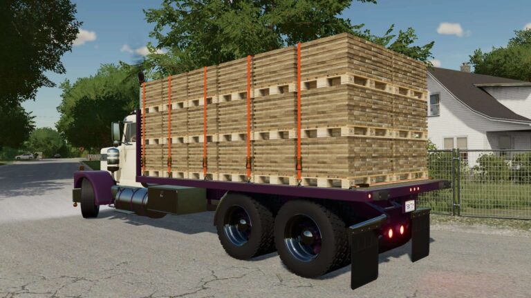 Diamond Reo Giant Flatbed 1974 (Autoload) v1.0 FS22 [Download Now]