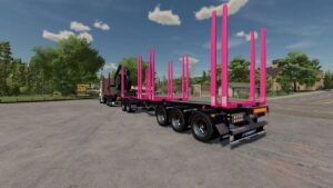 Närko Timber Trailer v1.0.3 FS22 [Download Now]