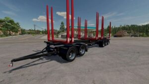 Närko Timber Trailer v1.5 FS22 [Download Now]