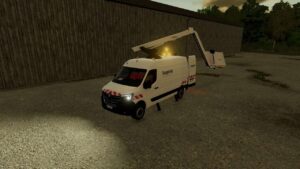 Renault Master 2020 Sogetrel (with basket) v1.0 FS22 [Download Now]