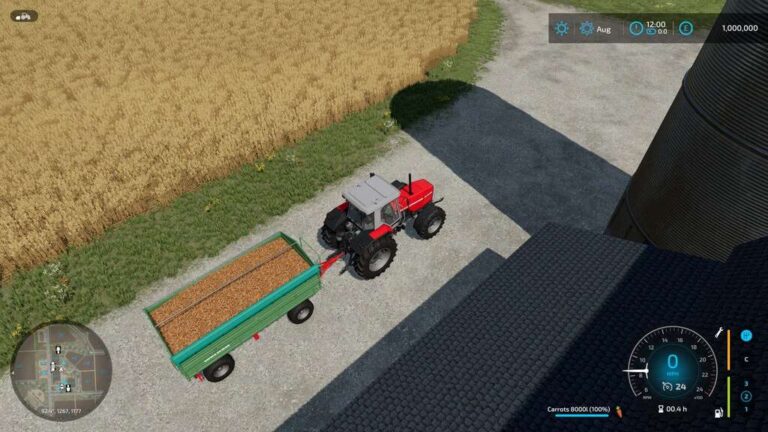 Show Fill Level Name v1.0 FS22 [Download Now]