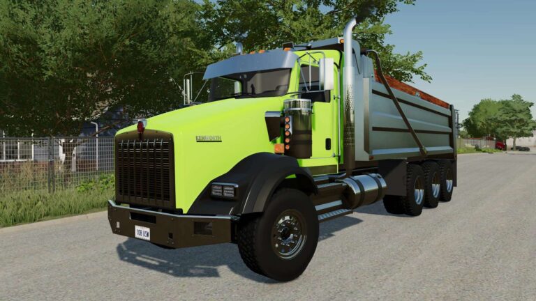 Kenworth T800 Dump Truck v1.0.0.1 FS22 [Download Now]