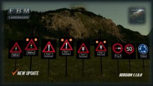 LED Traffic Signs v1.1 FS22 [Download Now]