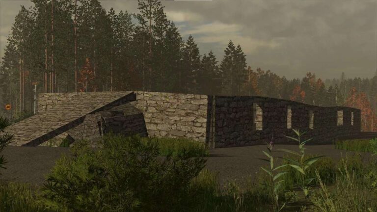 Old cowshed ruine v1.0 FS22 [Download Now]