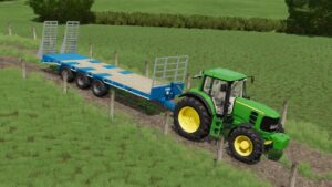 Stewart Low Loader Bale Trailer Flatbed v1.0 FS22 [Download Now]