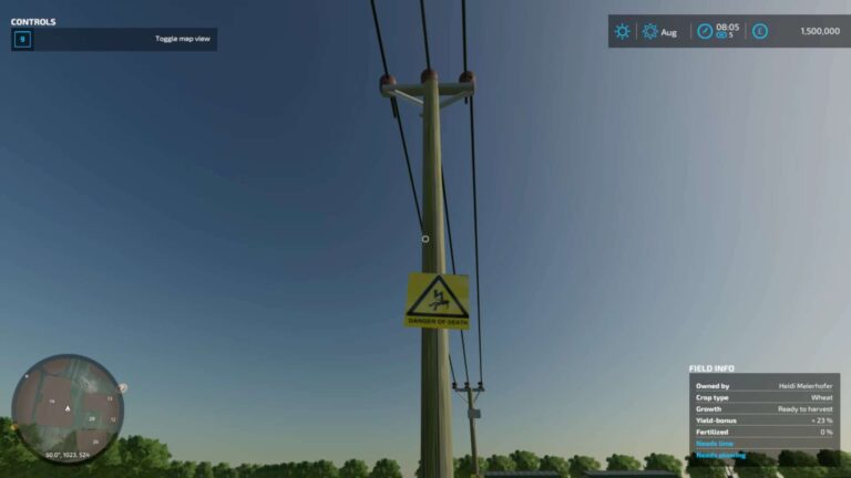 UK power poles prefab v1.0 FS22 [Download Now]