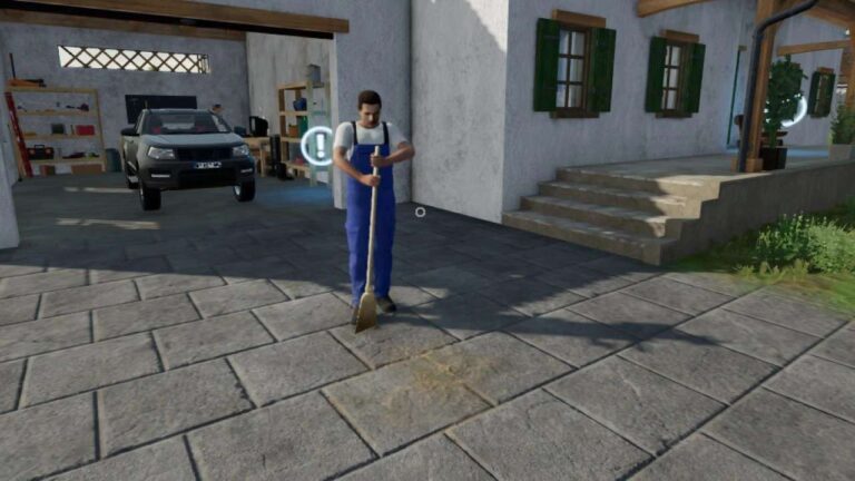 Animated Man with a broom v1.0 FS22 [Download Now]